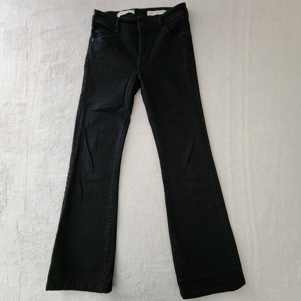 Pilcro Anthropologie High Rise Bootcut Jeans Womens 27 Black Stretch W28 L30